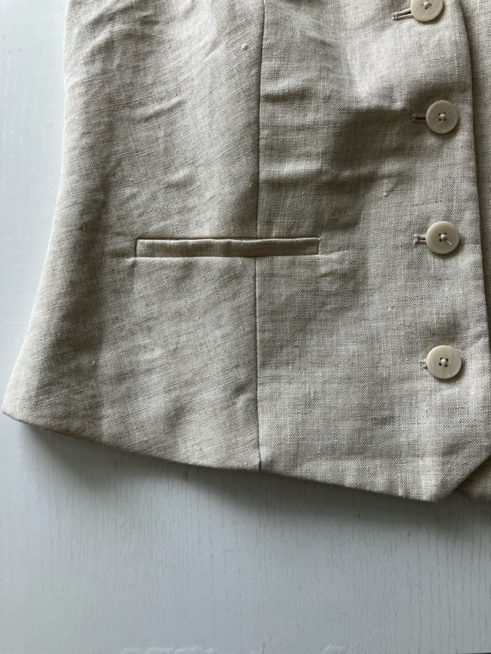 Mango Boreli Linen Halter Vest (Size Medium) - Picture 7 of 12